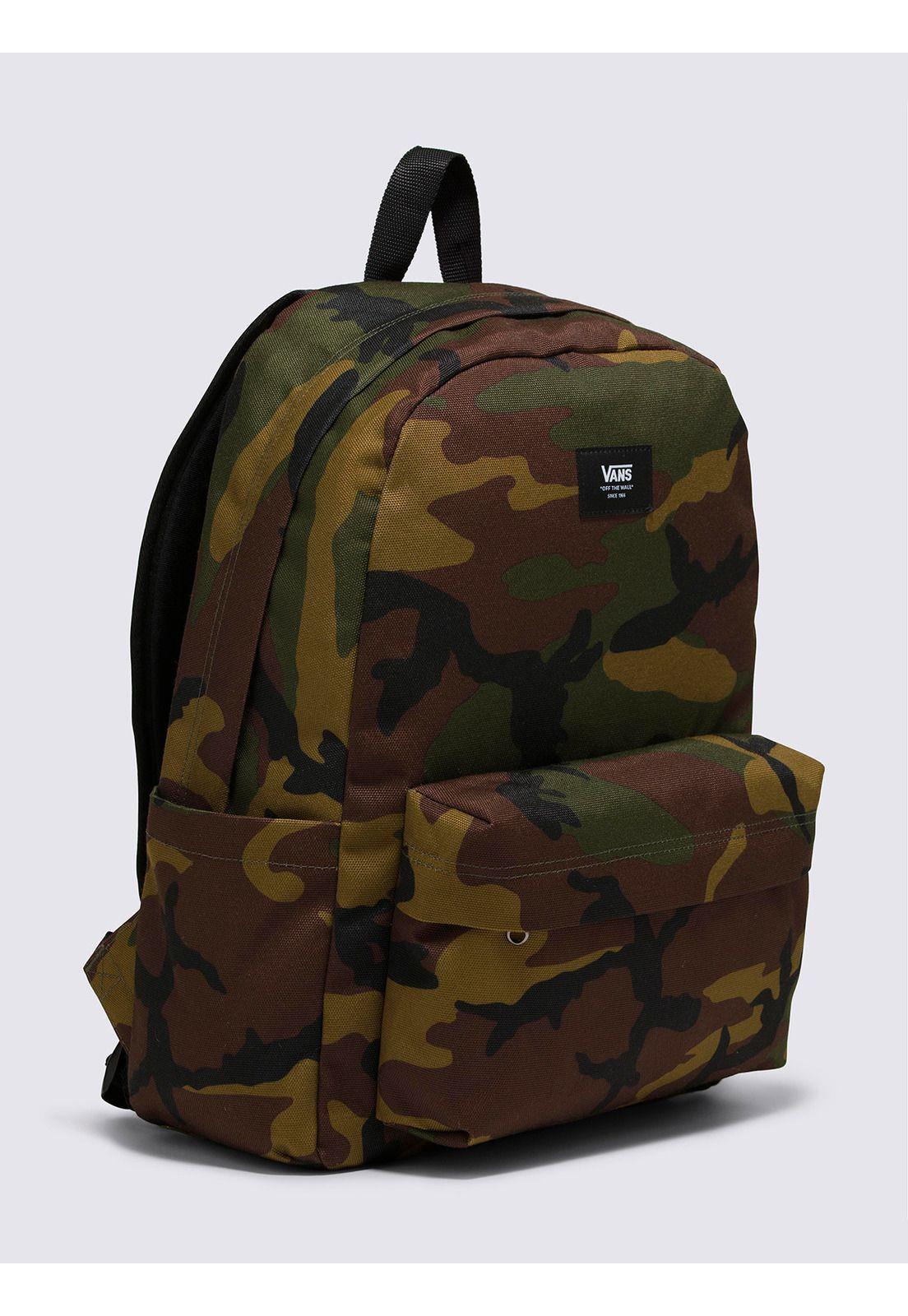 Mochila Unisex Old Skool Verde Militar-4