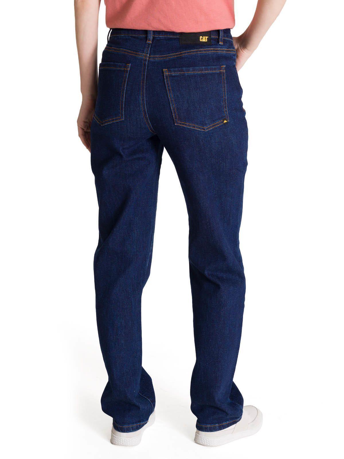 Jeans Tiro Alto Mujer Stretch Azul-3