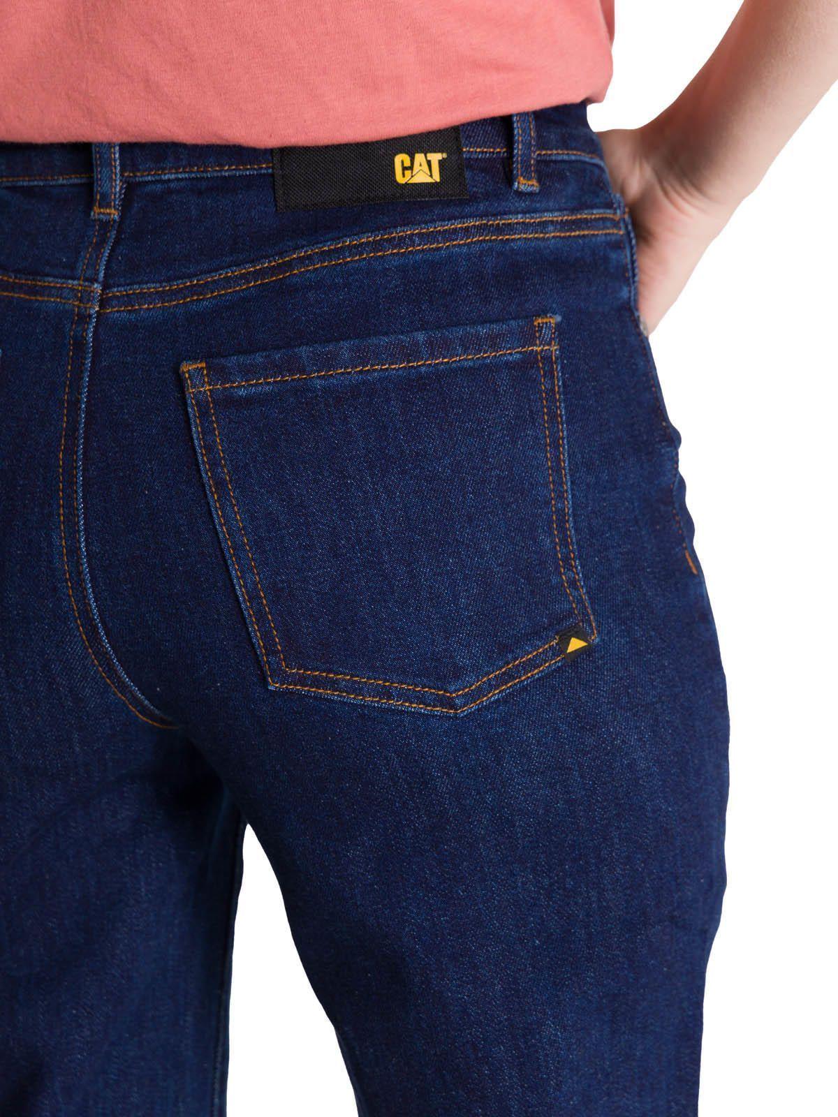 Jeans Tiro Alto Mujer Stretch Azul-5