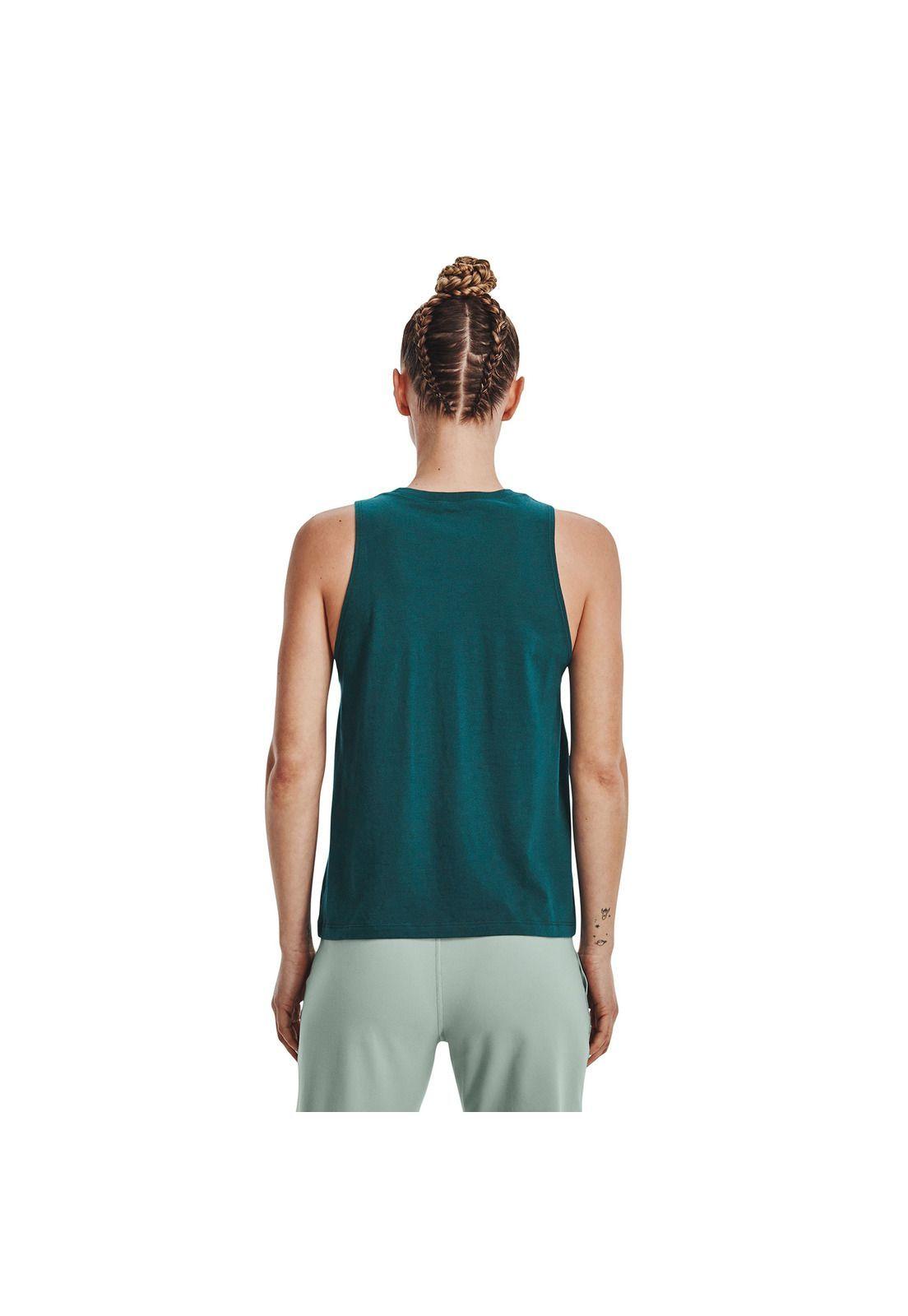 Polera SM Mujer Live Sportstyle Tank Verde-3