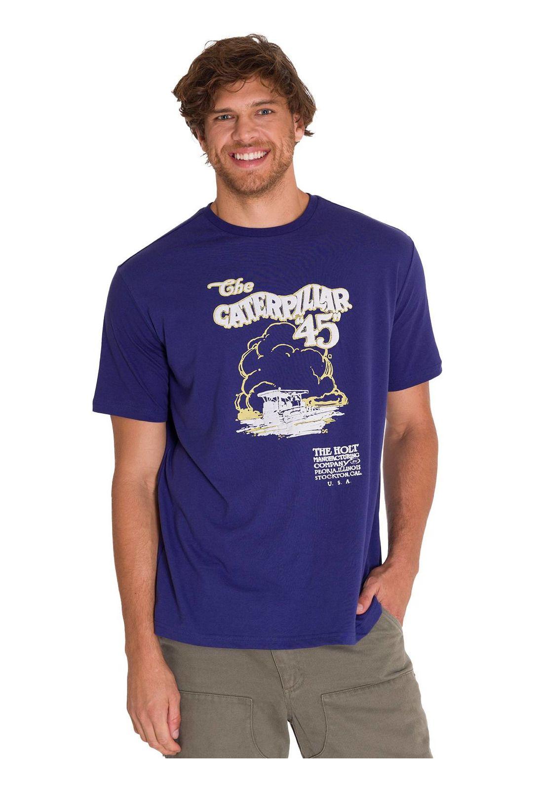 Polera Casual Projects Graphic 4 Hombre Indigo-0