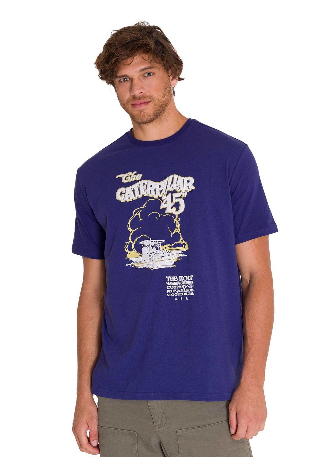 Polera Casual Projects Graphic 4 Hombre Indigo-1
