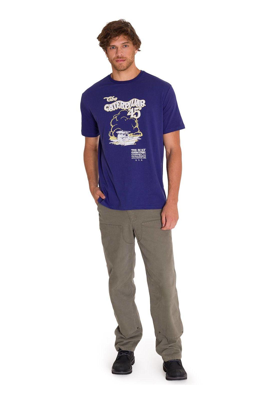 Polera Casual Projects Graphic 4 Hombre Indigo-5