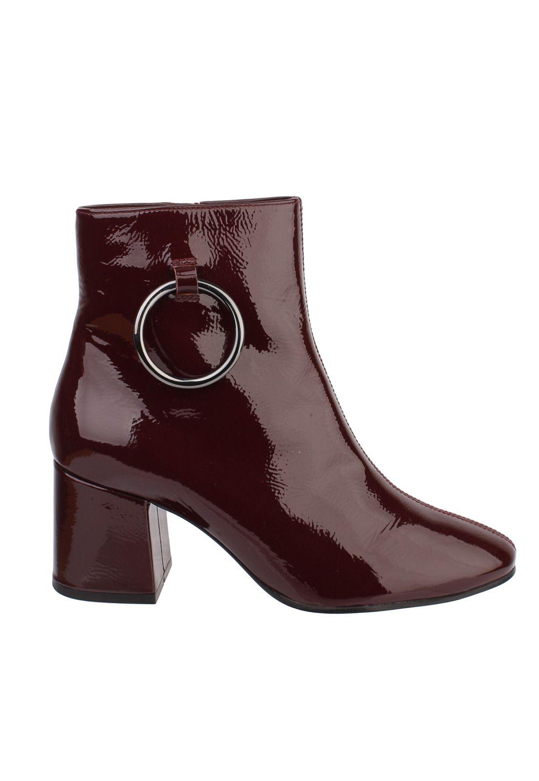 Botin Cuero Mujer Alaia Burdeo-2