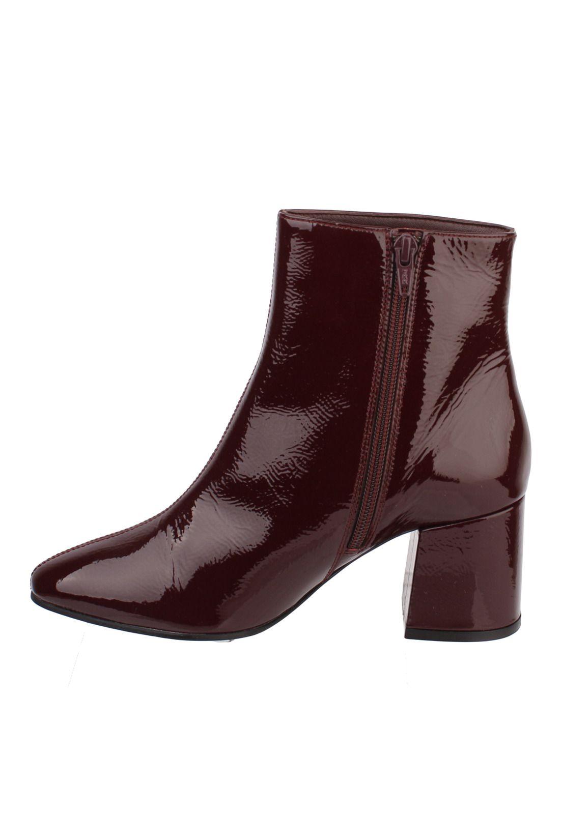 Botin Cuero Mujer Alaia Burdeo-3