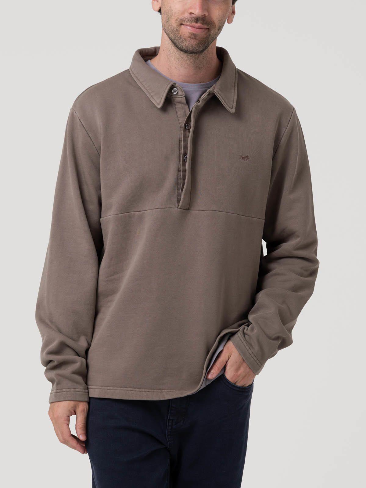 Polerón Algodón Orgánico Hombre Ceuta Gris-4