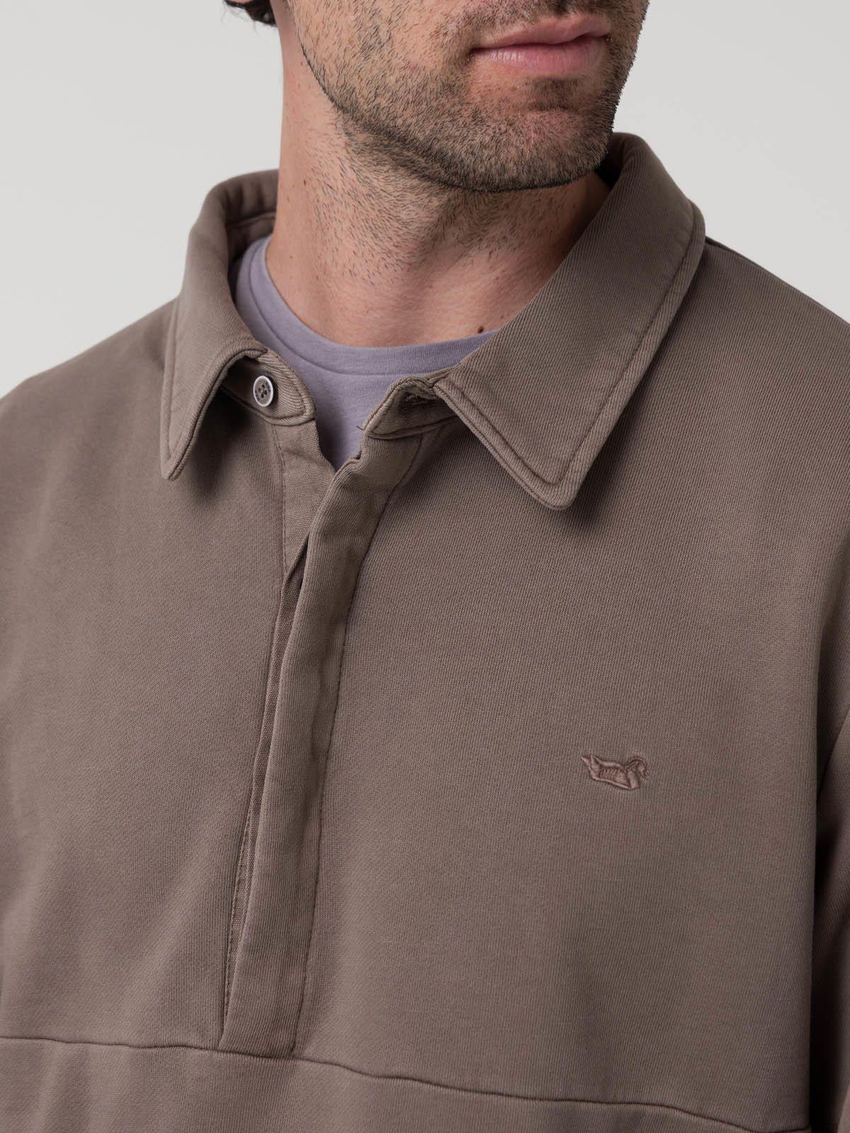 Polerón Algodón Orgánico Hombre Ceuta Gris-6