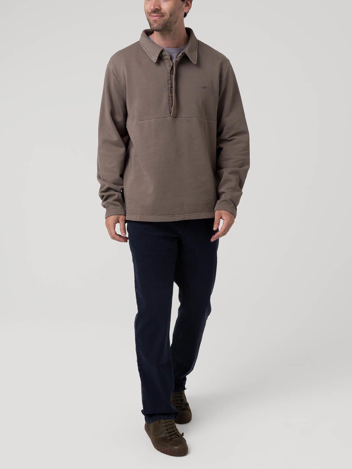 Polerón Algodón Orgánico Hombre Ceuta Gris-7