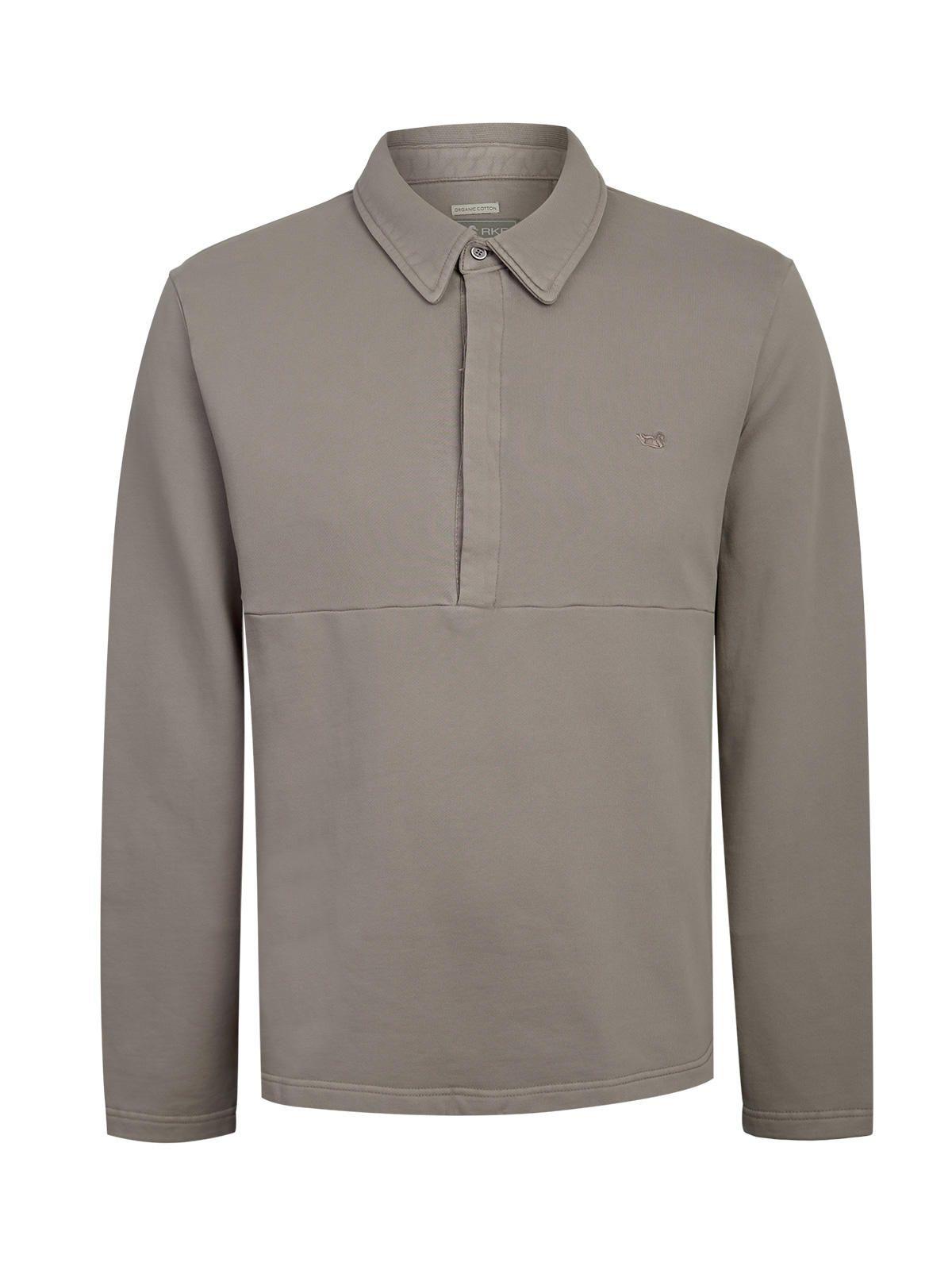 Polerón Algodón Orgánico Hombre Ceuta Gris-0