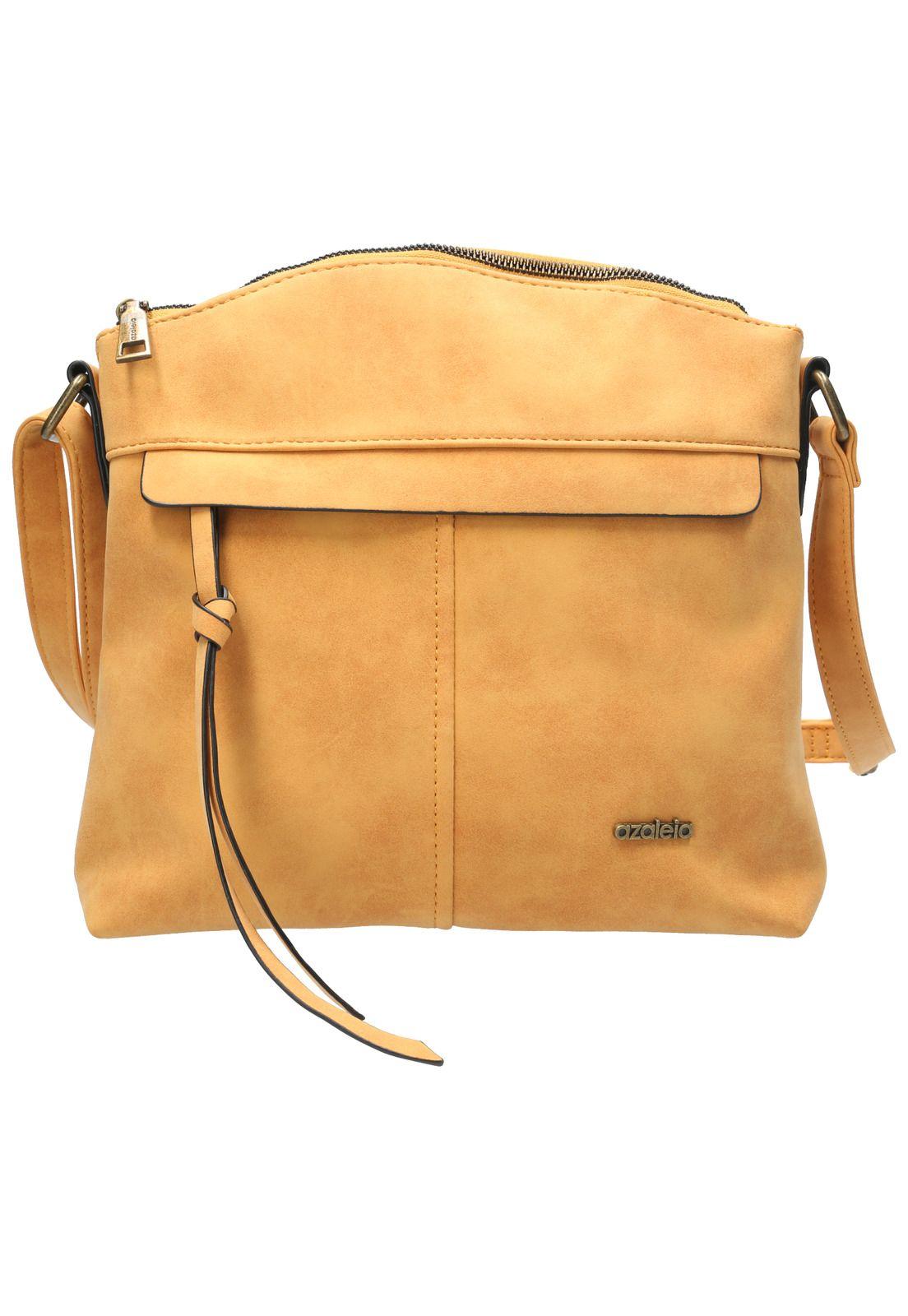 Cartera Mujer Bold Cross Mostaza-0