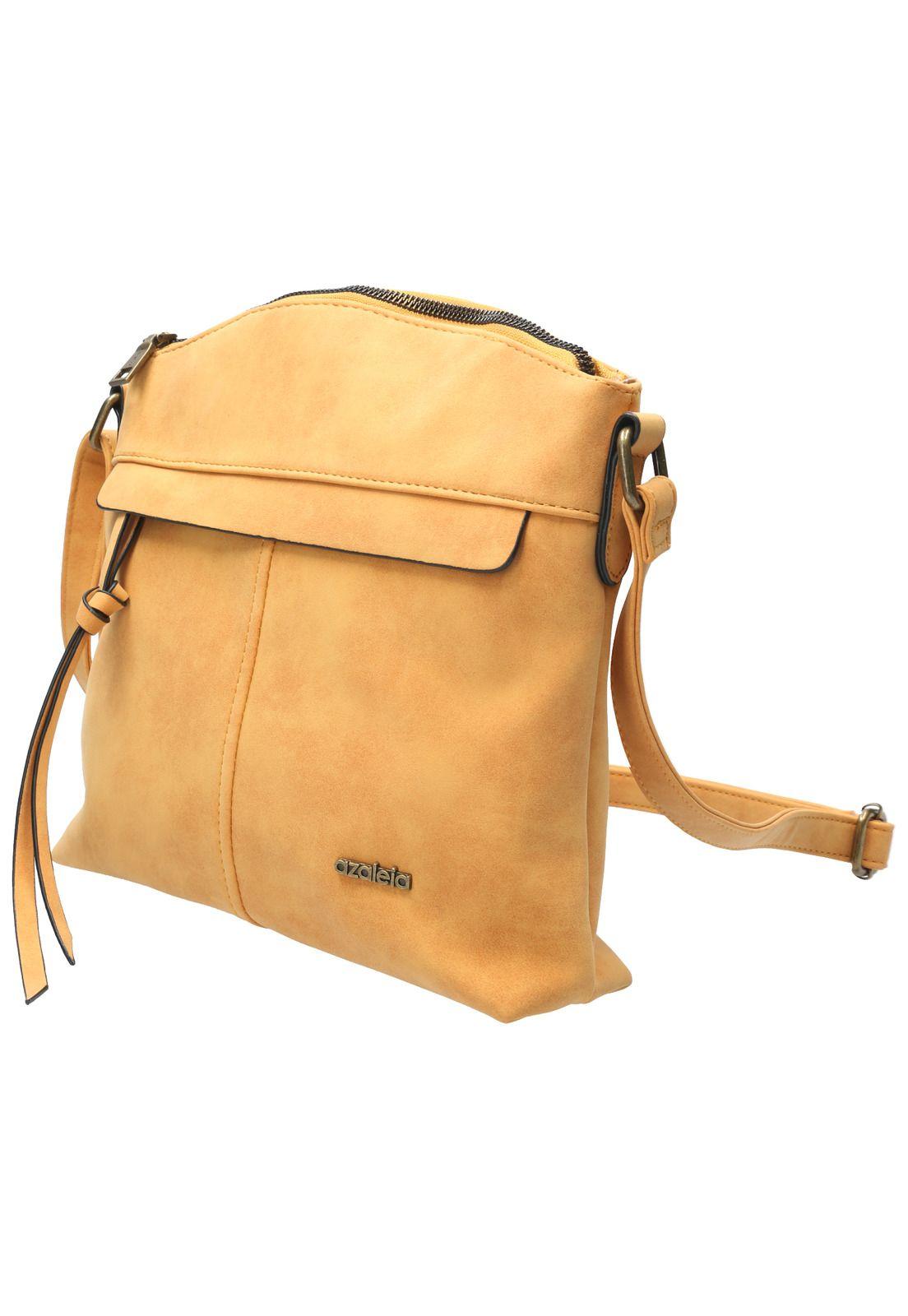 Cartera Mujer Bold Cross Mostaza-1