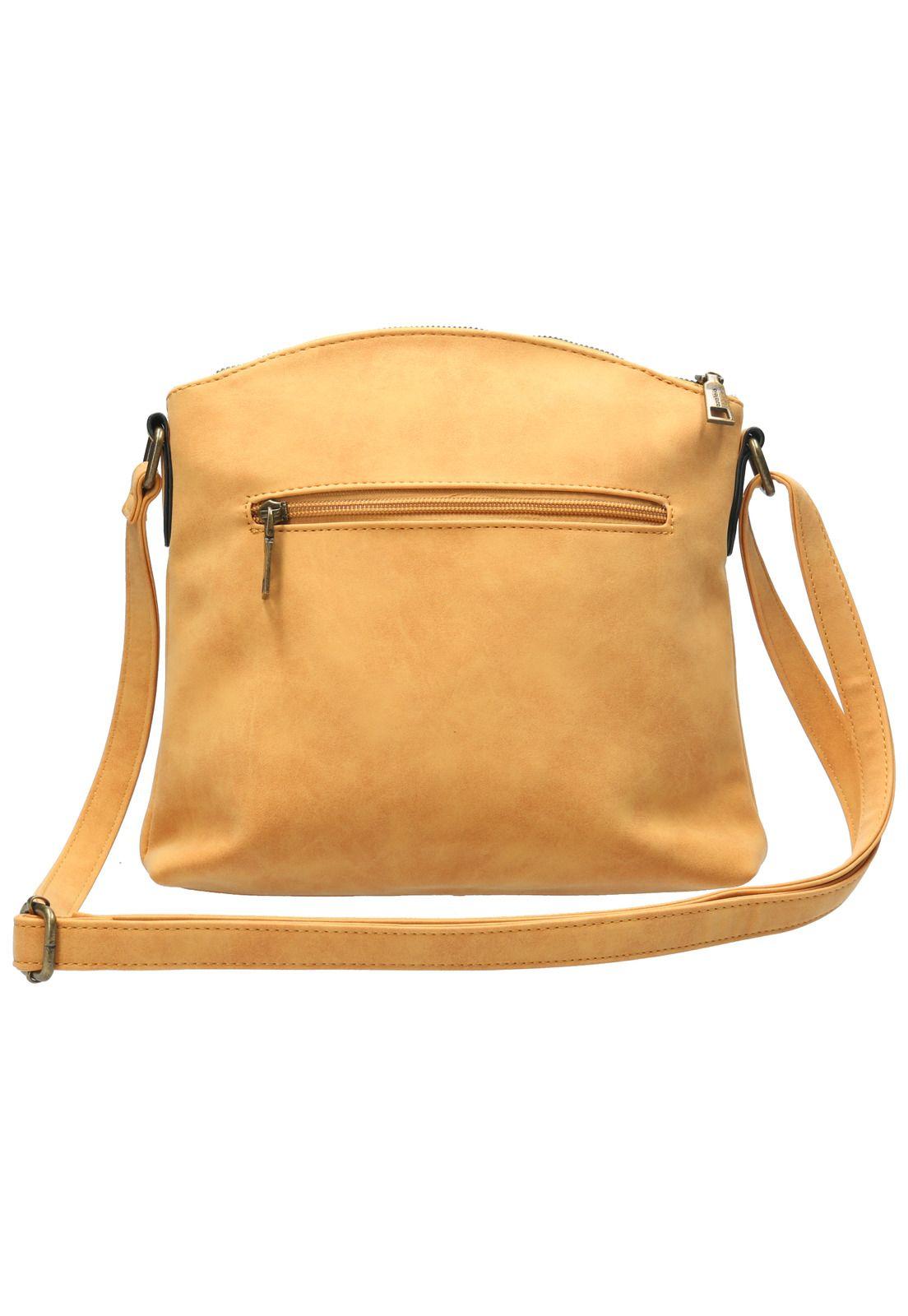 Cartera Mujer Bold Cross Mostaza-2