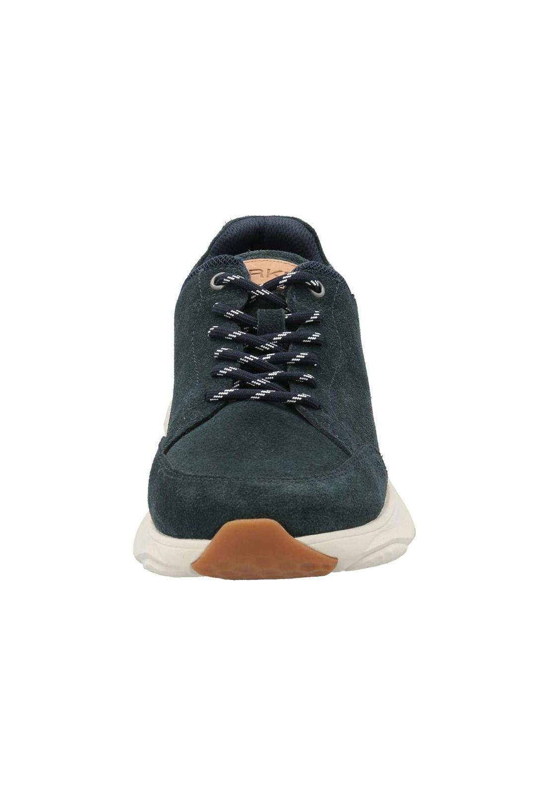 Zapatilla Cuero Hombre Joar Azul-3