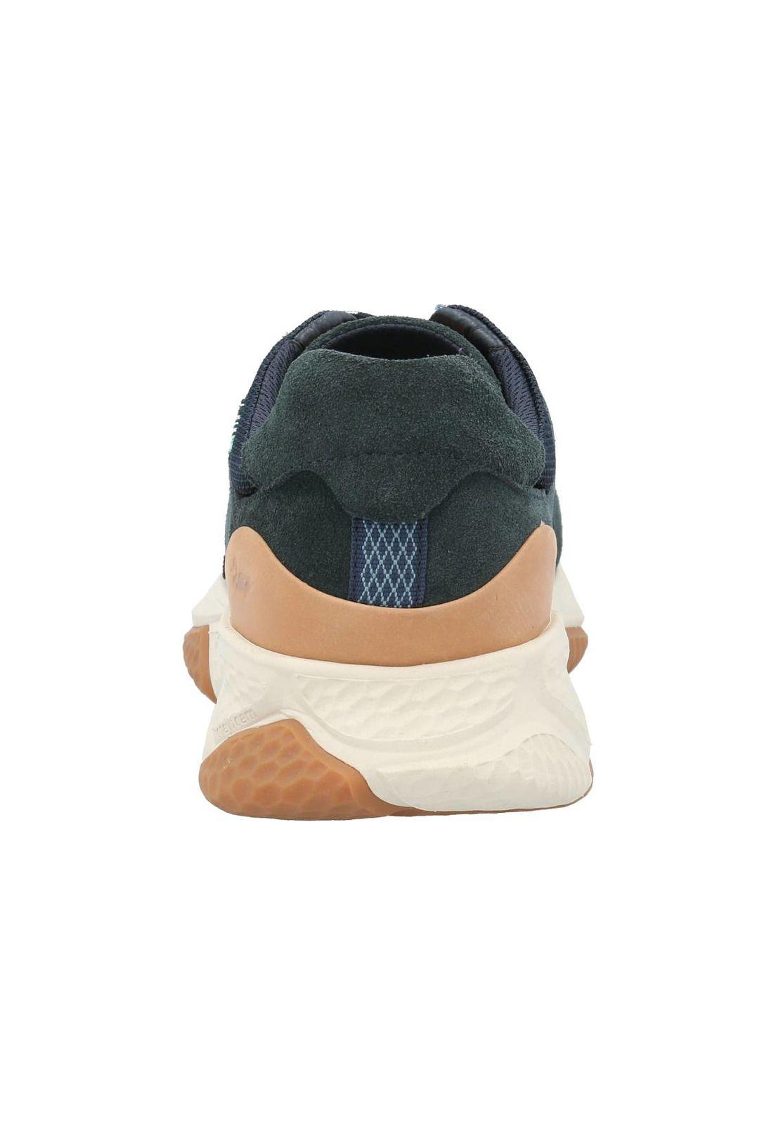 Zapatilla Cuero Hombre Joar Azul-6