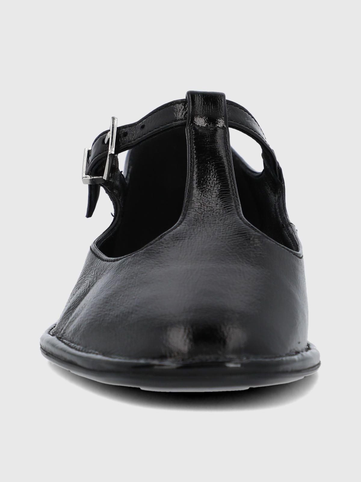 Ballerina Cuero Mujer Merly Negra-3