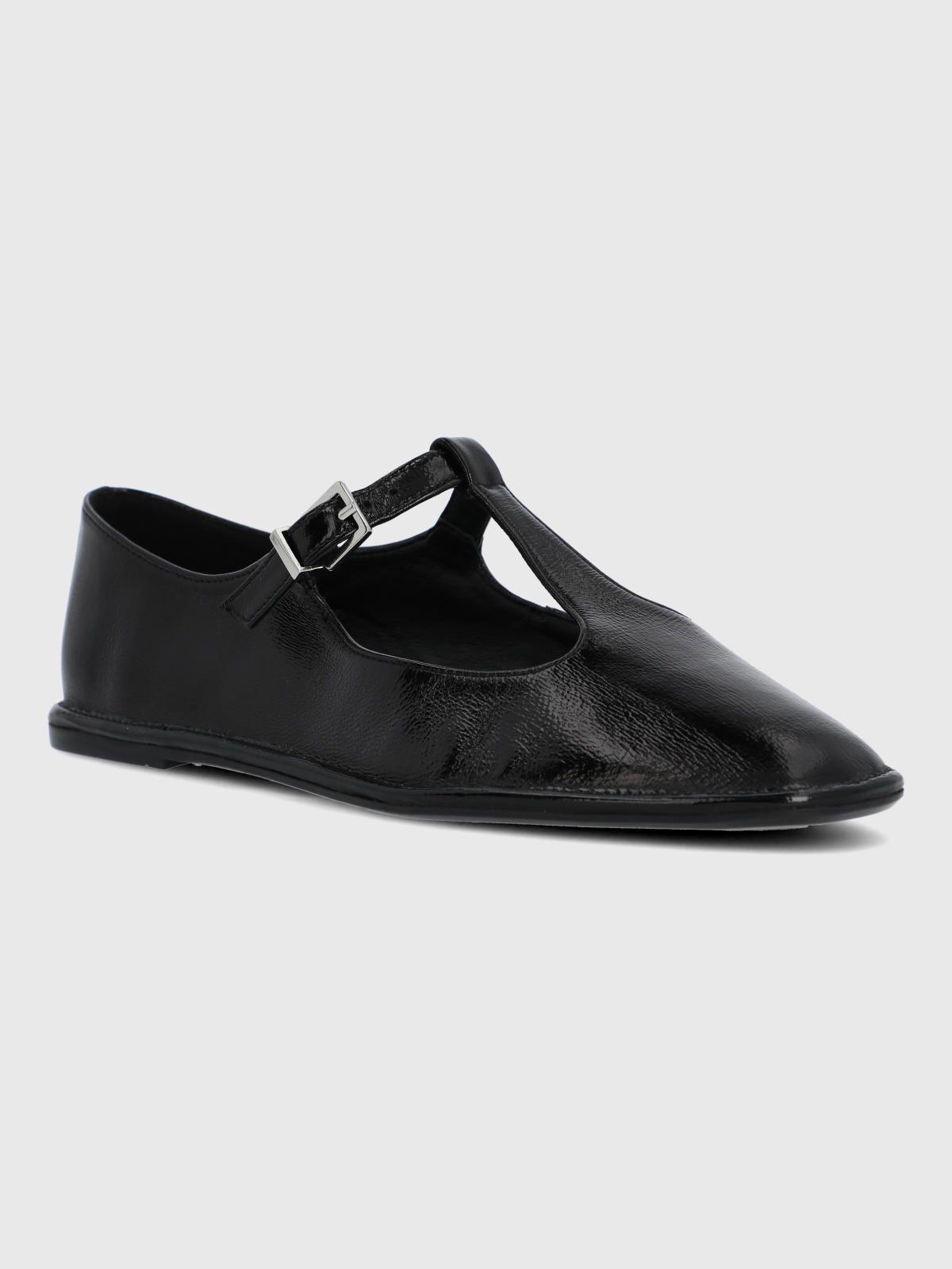 Ballerina Cuero Mujer Merly Negra-0