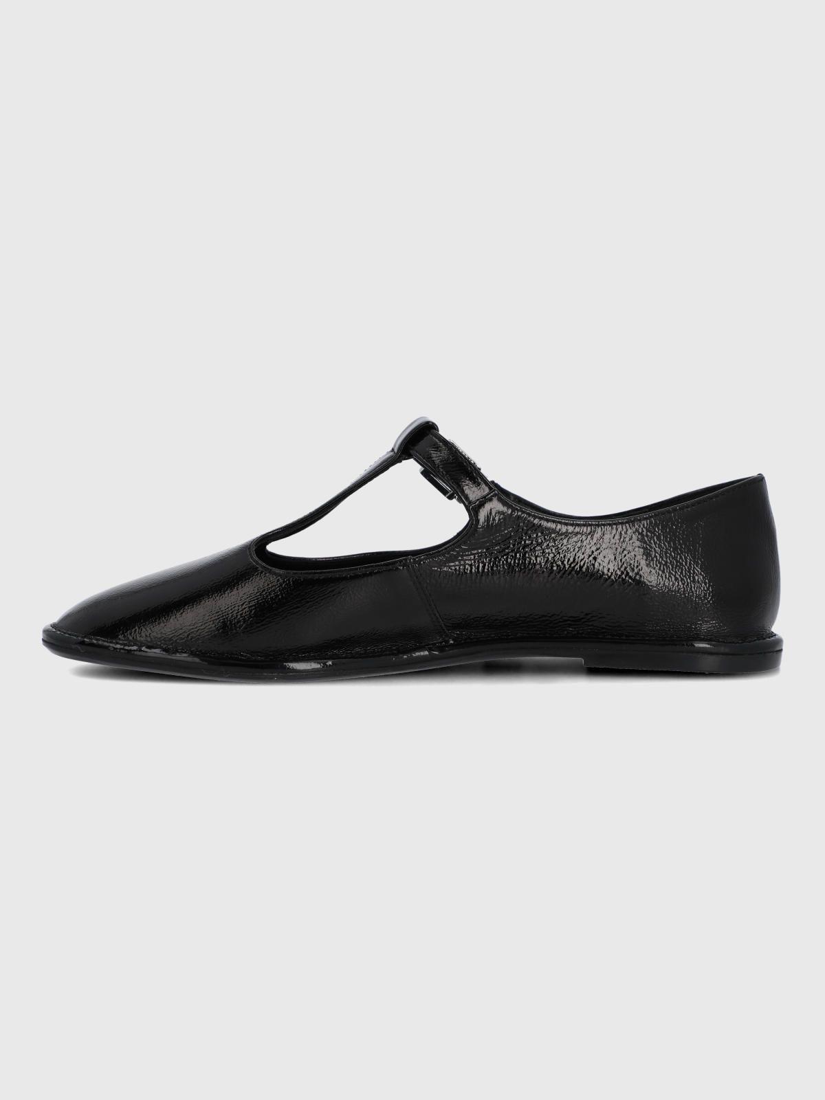 Ballerina Cuero Mujer Merly Negra-5