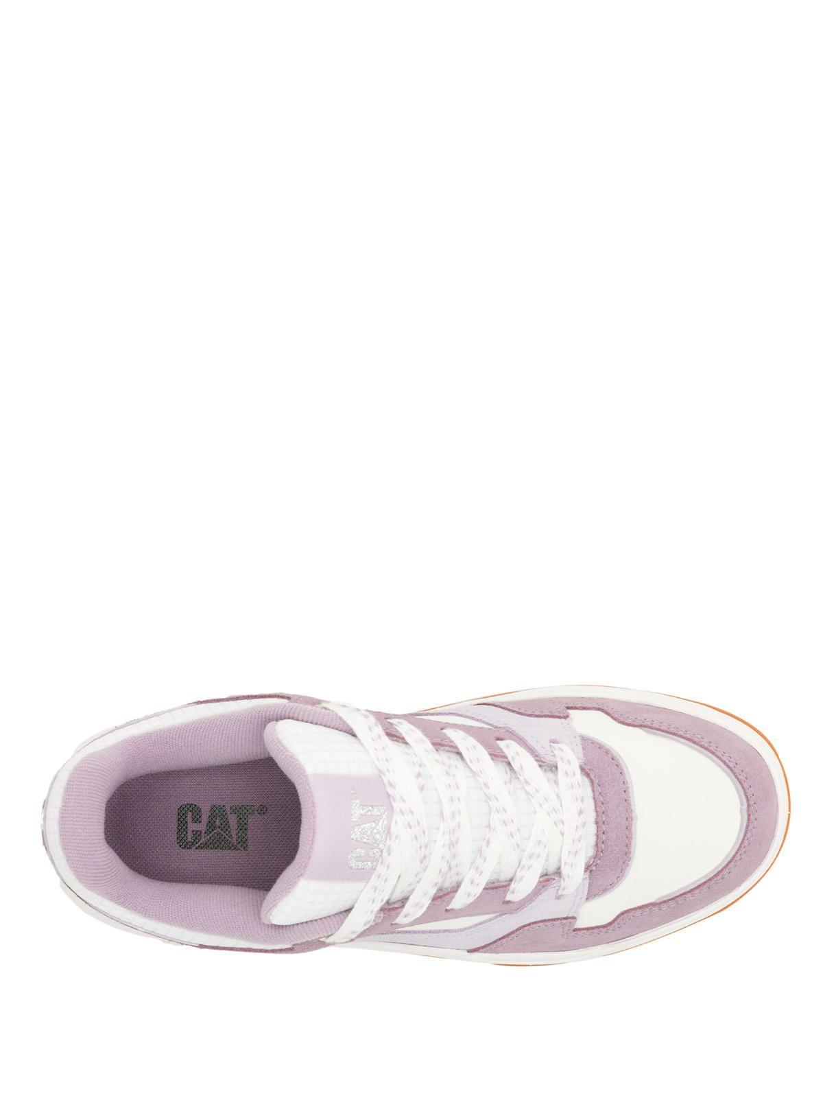 Zapatilla Cuero Mujer Script Lila-7