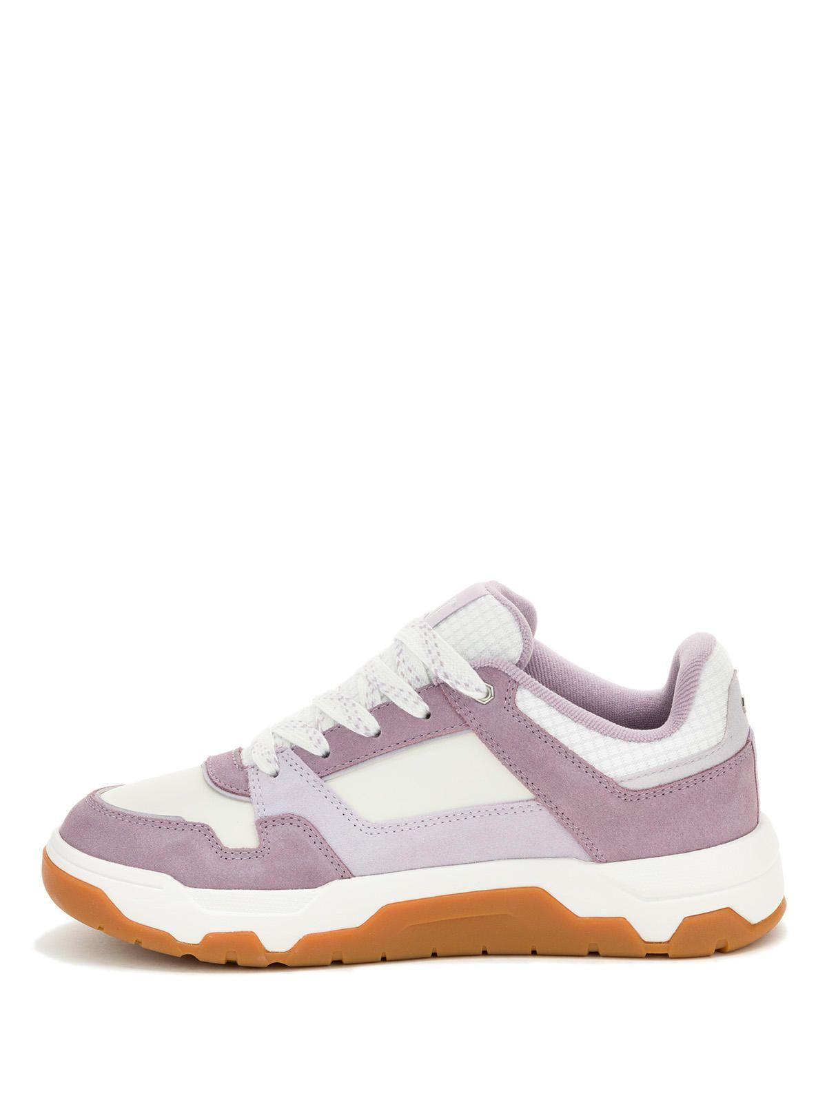 Zapatilla Cuero Mujer Script Lila-3