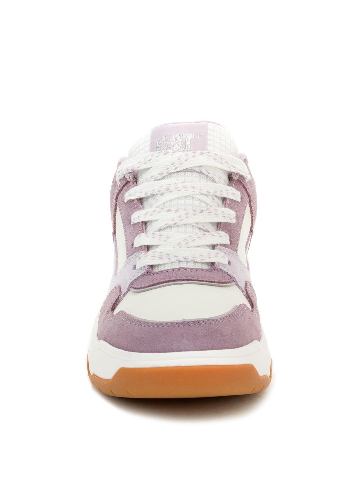 Zapatilla Cuero Mujer Script Lila-4