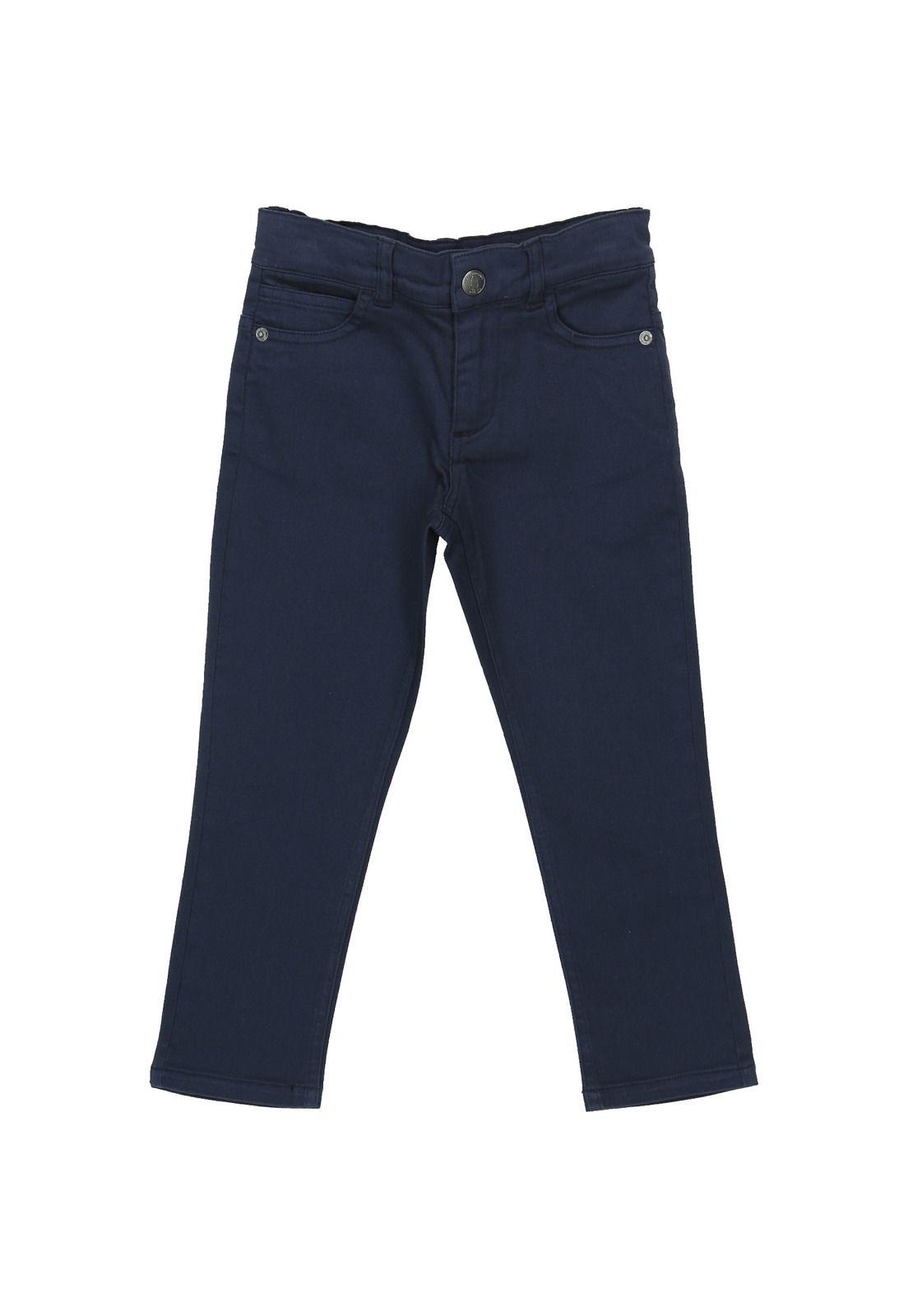 Pantalón Niño Basic Azul-2