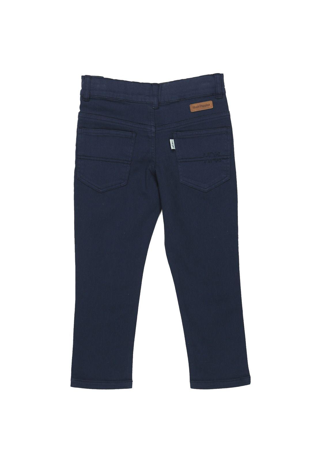 Pantalón Niño Basic Azul-3