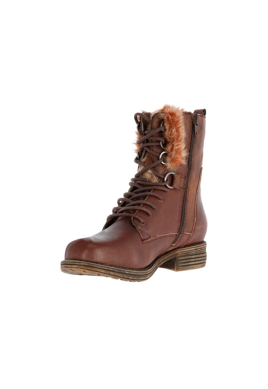 Botin Cuero Zoe Chocolate Chip-1