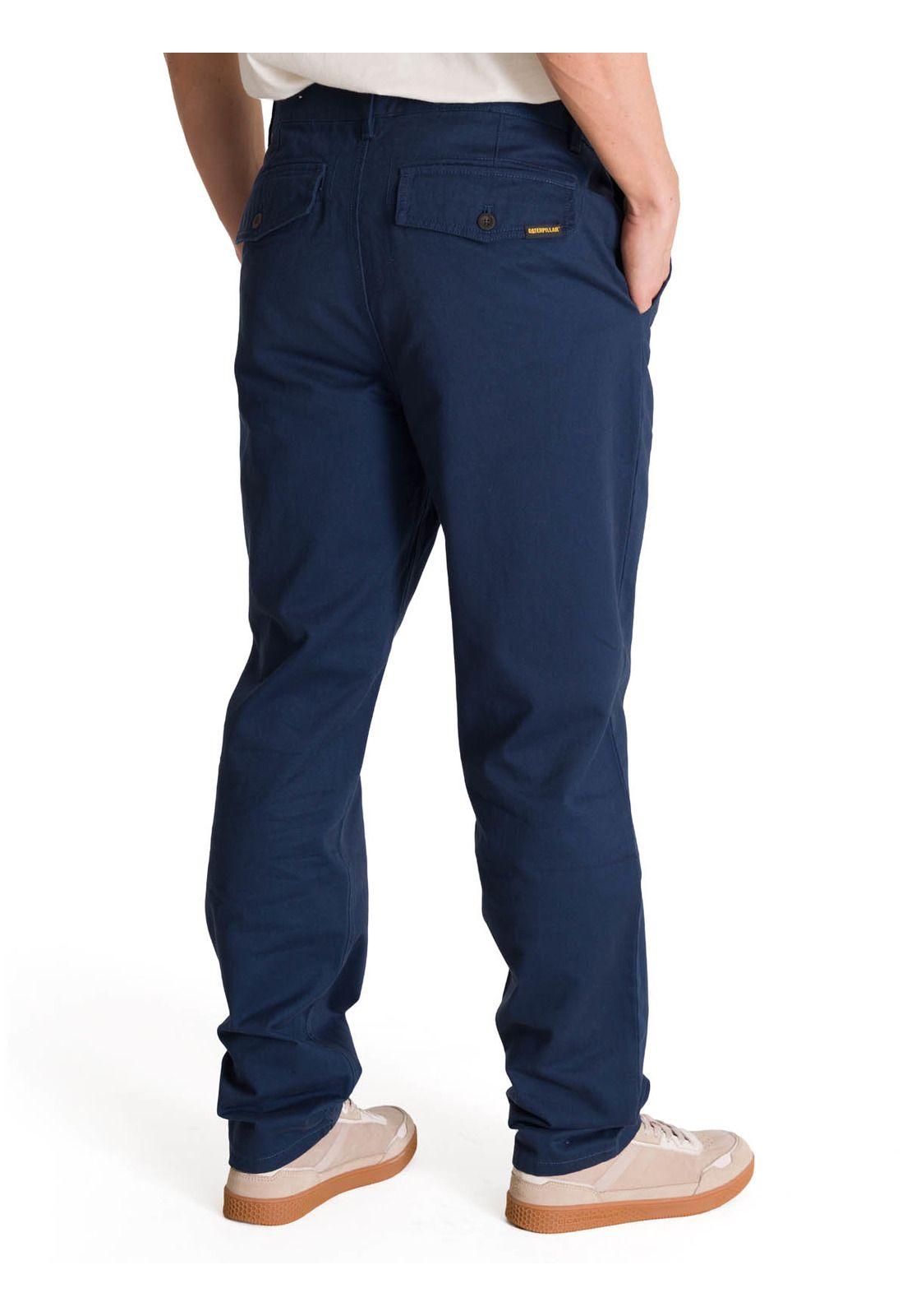 Pantalón Hombre Straight Chino Azul-4