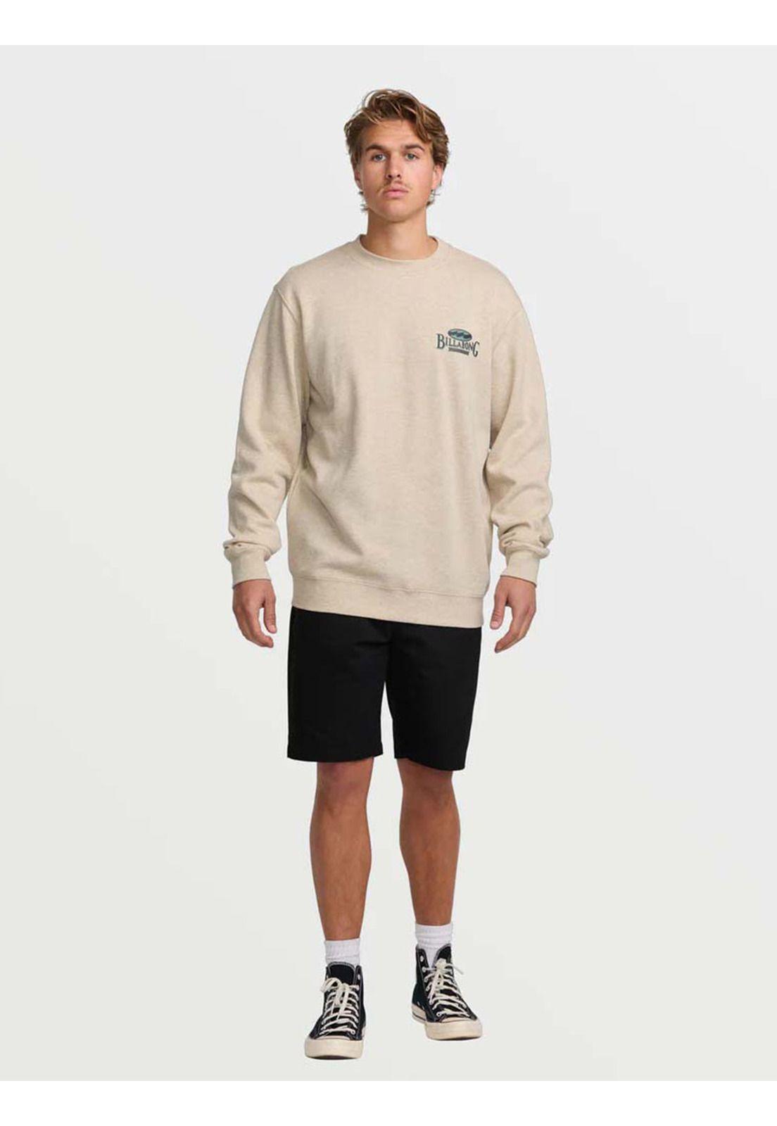 Polerón Hombre Short Sands Crew Beige Billabong-5