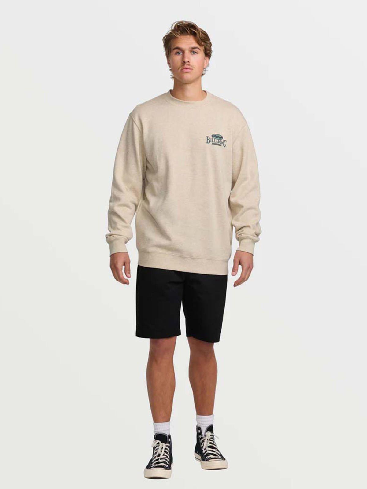 Polerón Hombre Short Sands Crew Beige Billabong-5