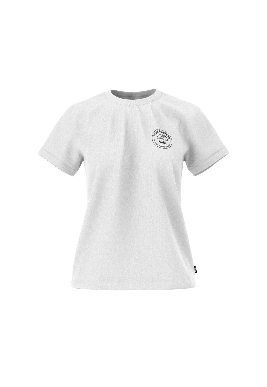 Polera Manga Corta 2022 Pipe Masters Blanco Mujer-1