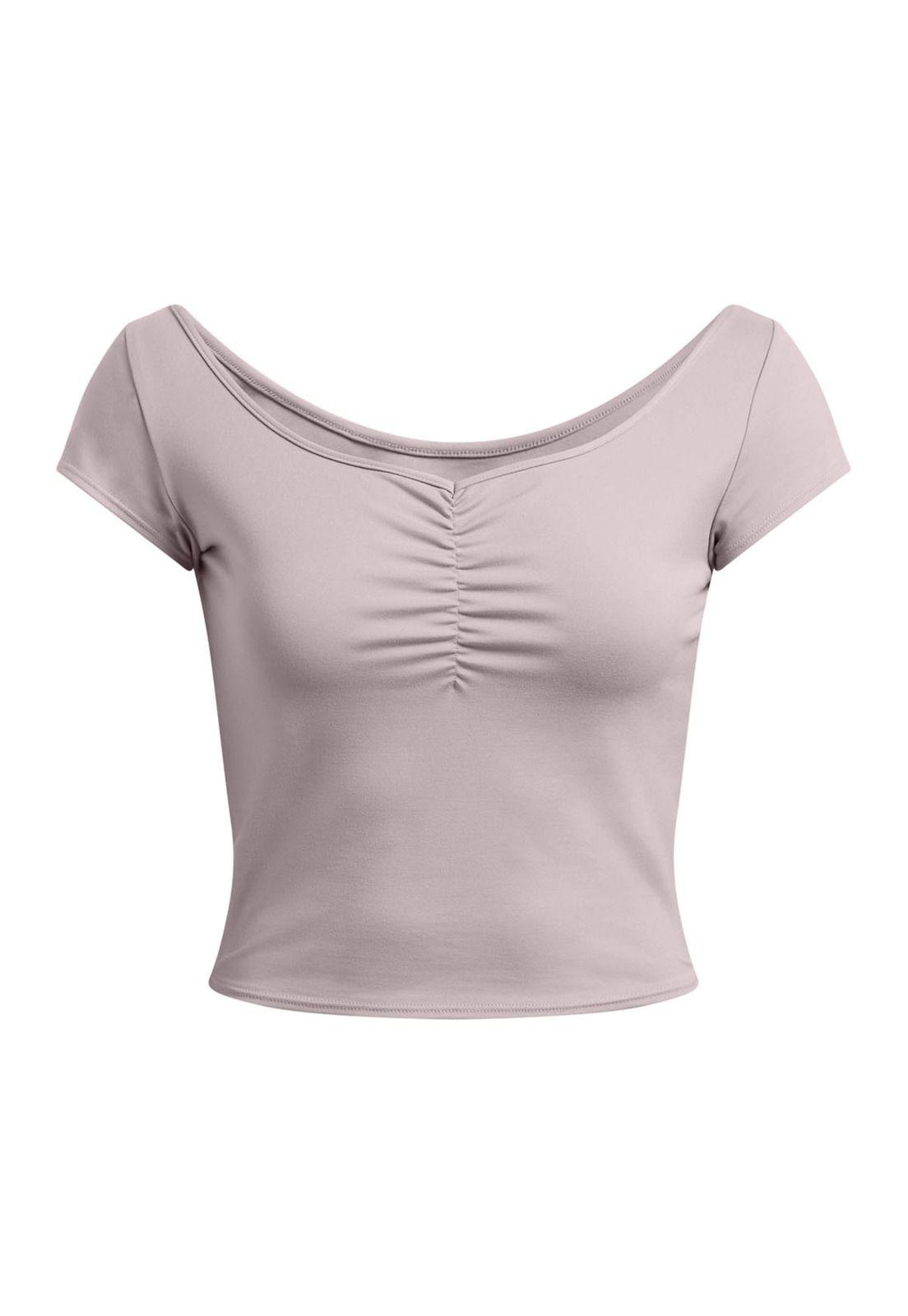 Polera manga corta Motion para mujer Gris-0