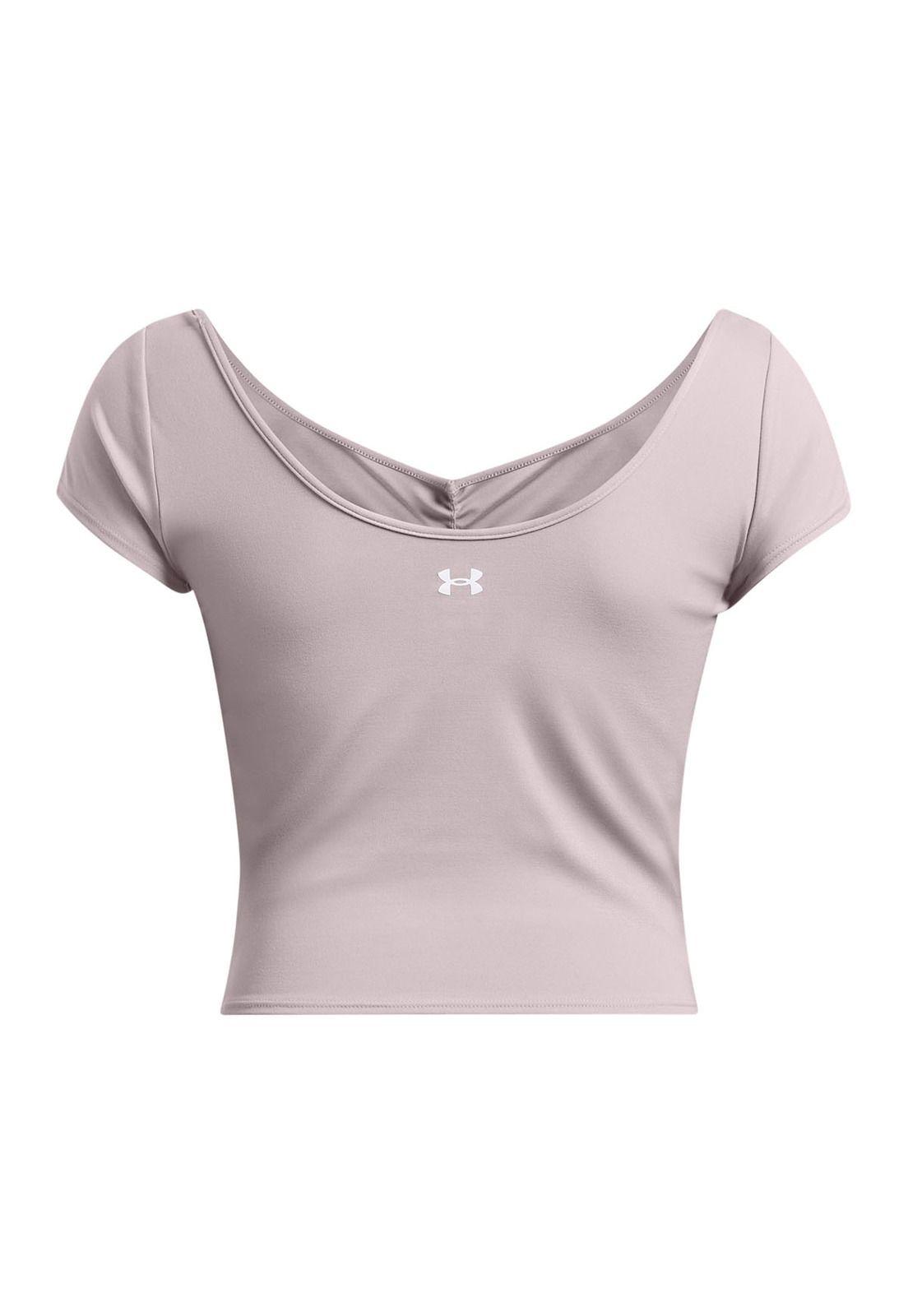 Polera manga corta Motion para mujer Gris-1