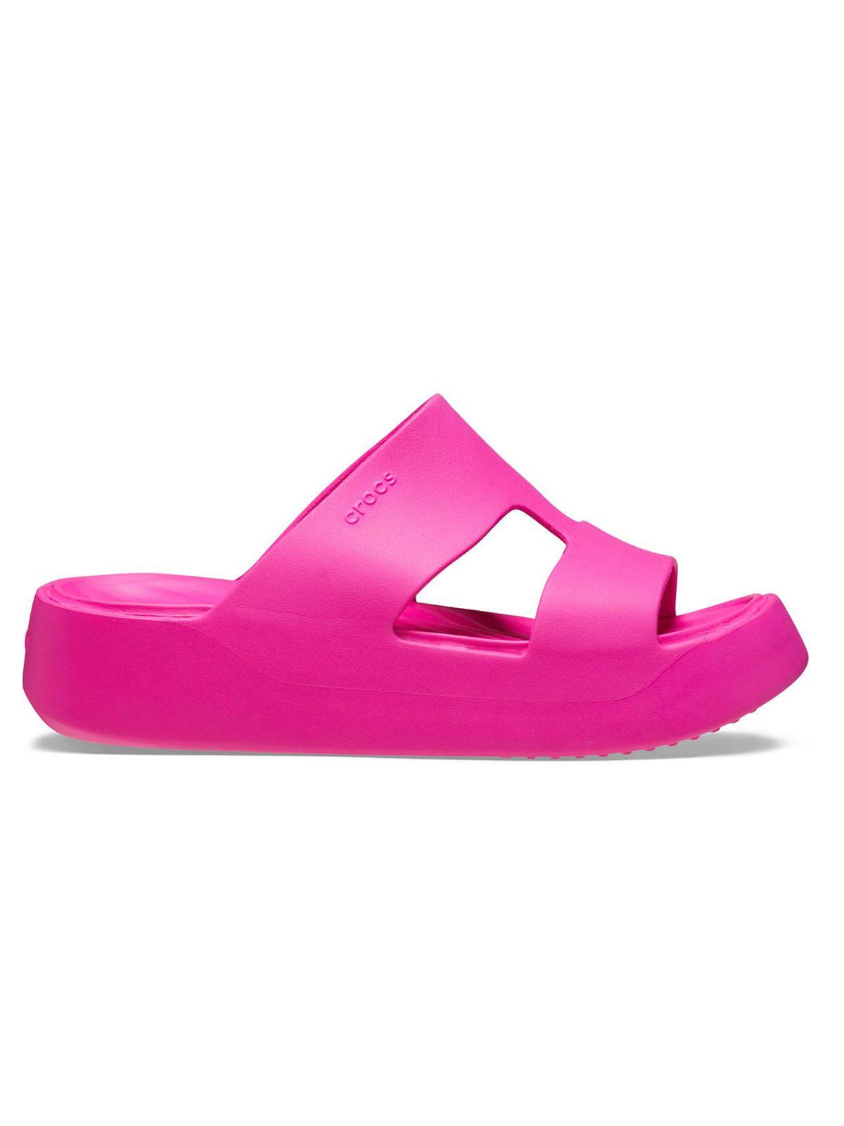 Sandalia Crocs Mujer Getaway Pltr H-Strap Rosado-0