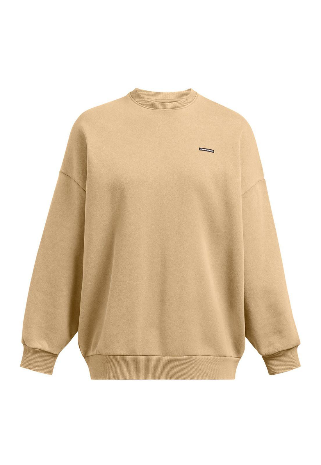 Polerón Oversize Icon Fleece mujer Café-0