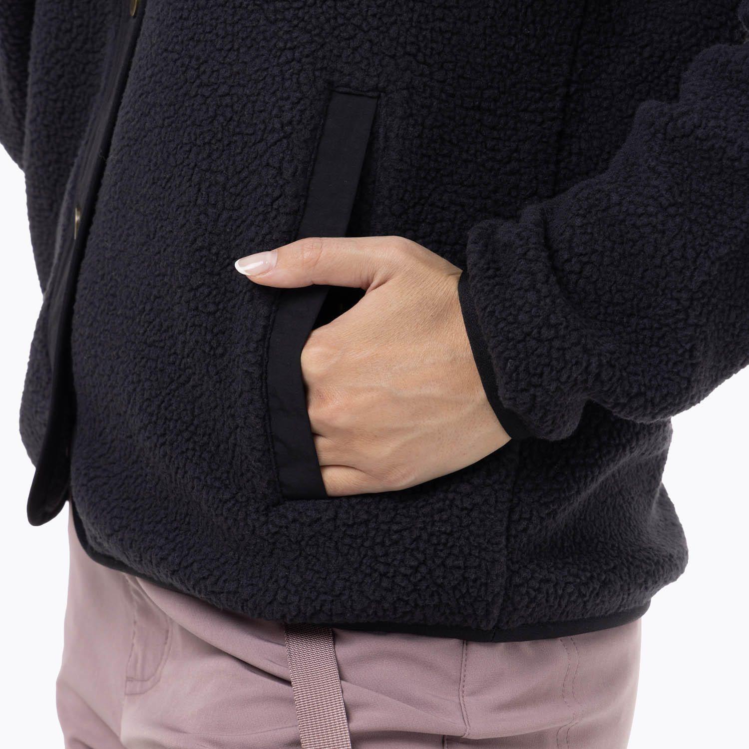 Polar Mujer Sherpa Negro-7