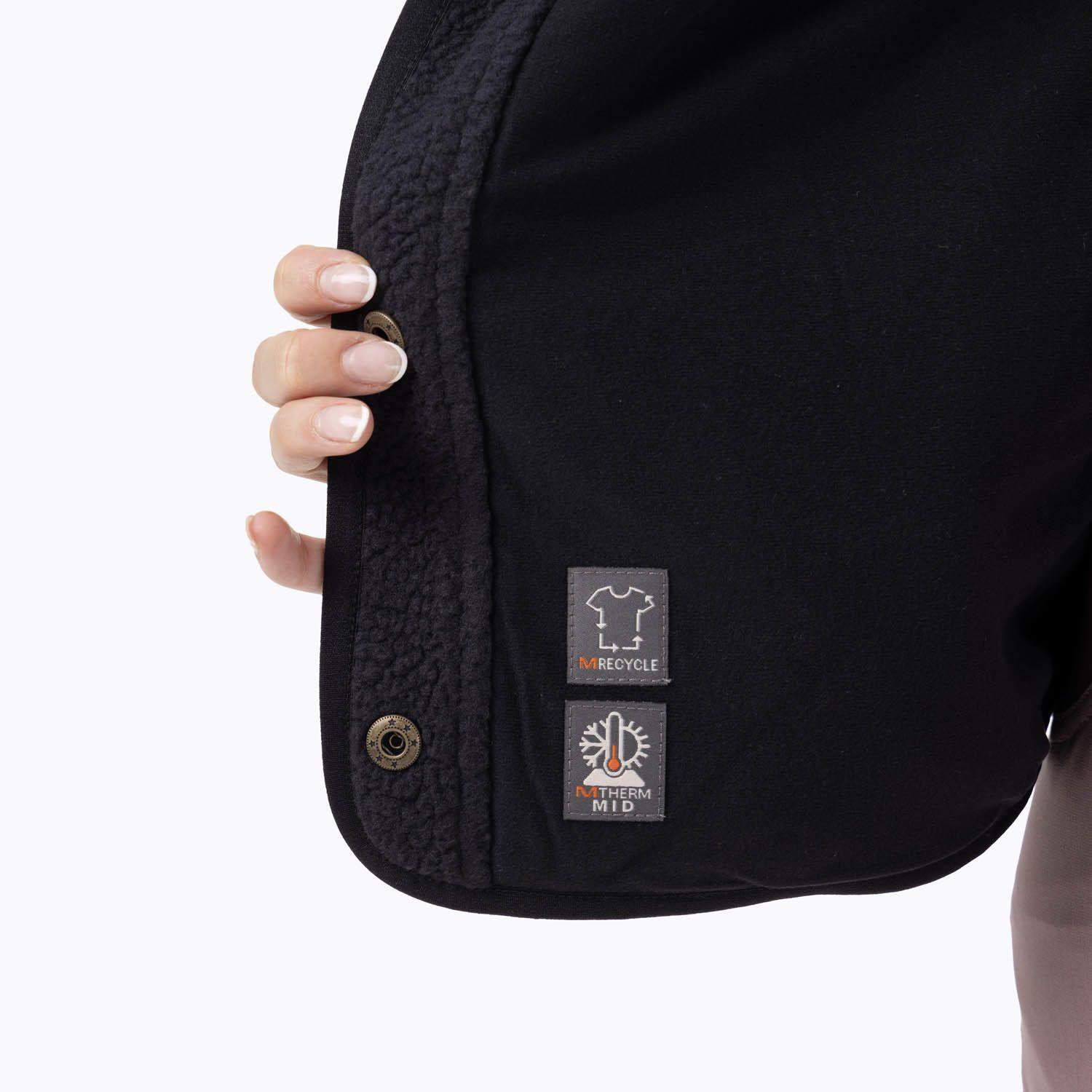 Polar Mujer Sherpa Negro-9