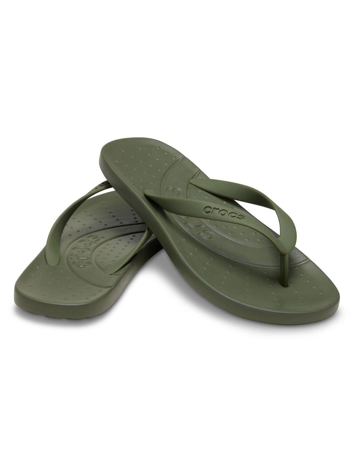 Sandalia Crocs Hombre Flip Verde-3