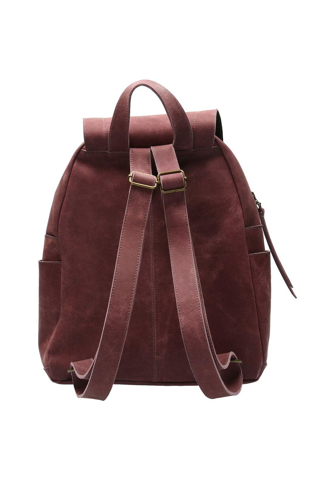 Mochila Cuero Mujer Elvas Back Burdeo-2