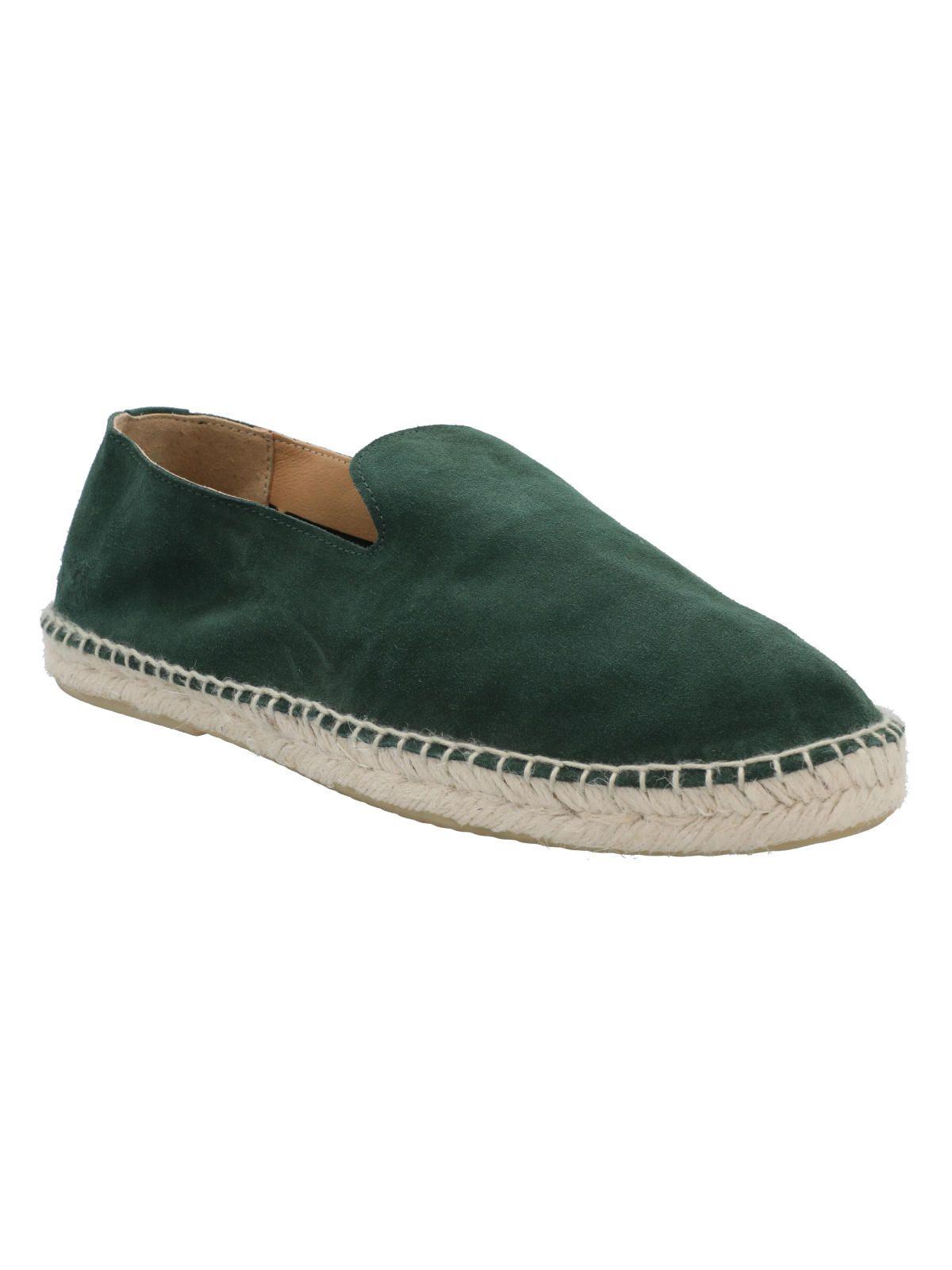 Alpargata Cuero Hombre Garfo Verde Oliva-1