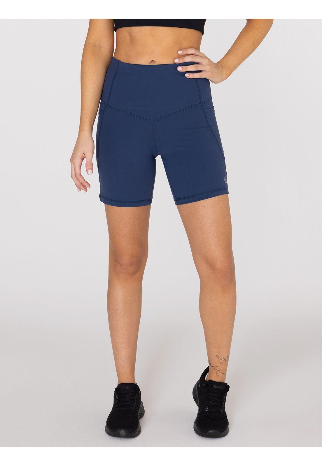 Calza Biker Mujer Pia Azul -0