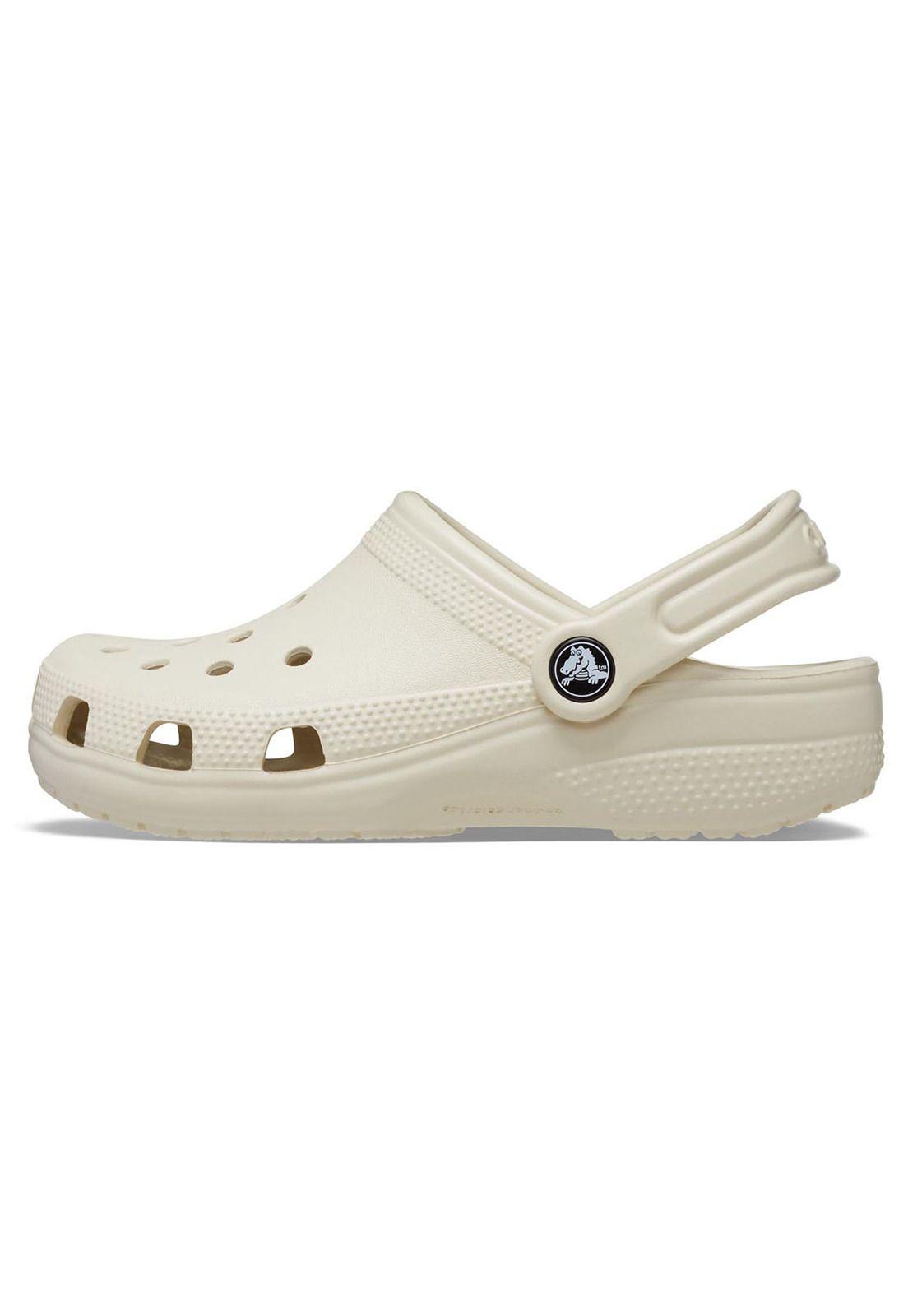 Zueco Crocs Niña Classic Clog K Beige-1