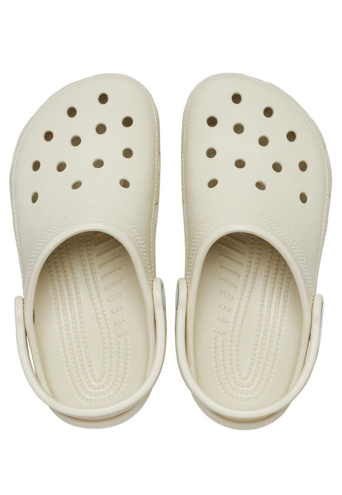 Zueco Crocs Niña Classic Clog K Beige-4