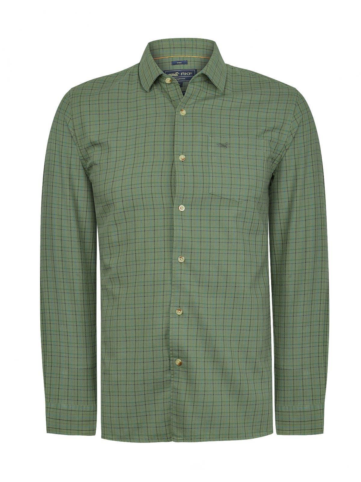 Camisa Algodón Hombre Wool Verde-0