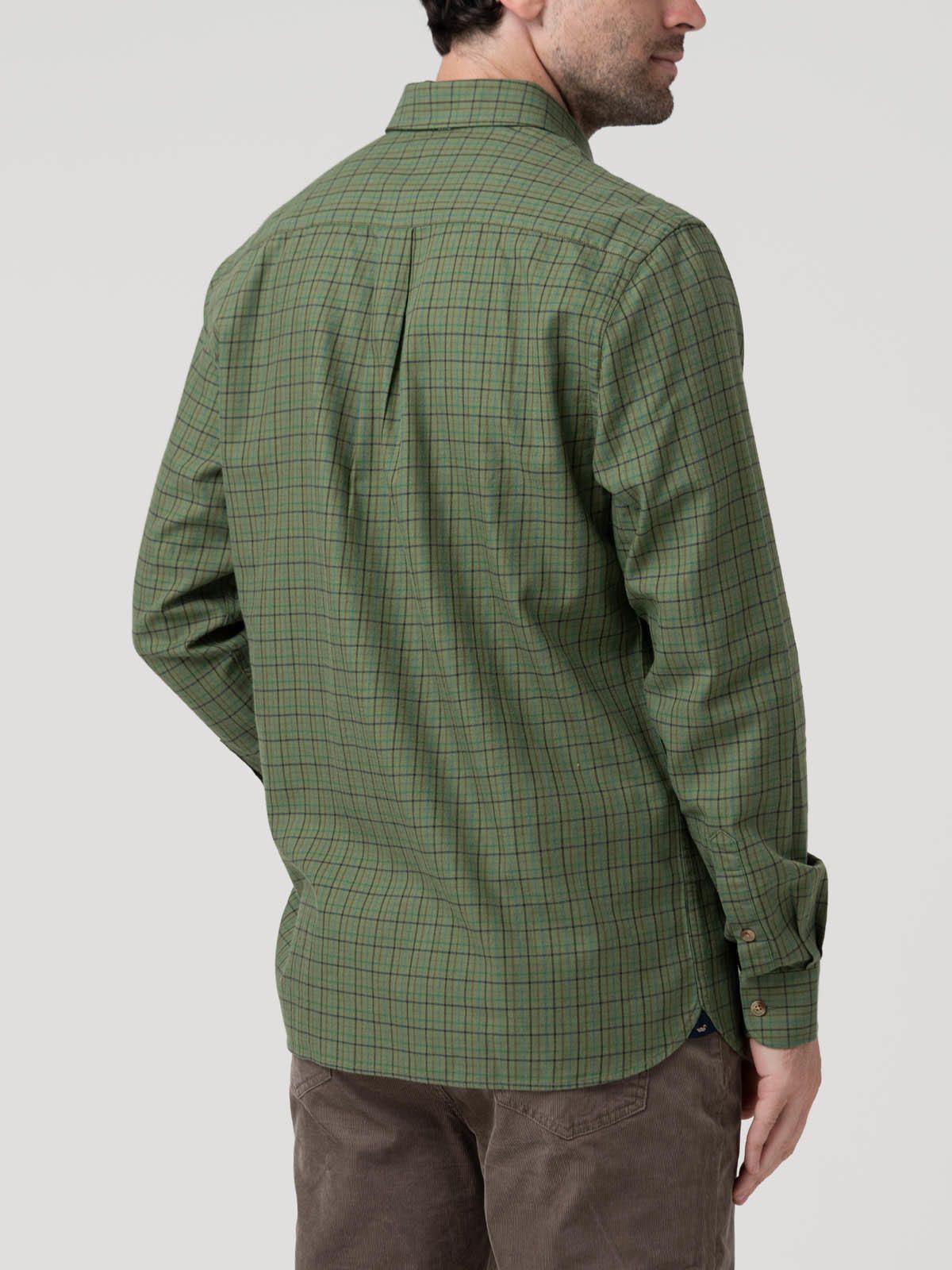 Camisa Algodón Hombre Wool Verde-5