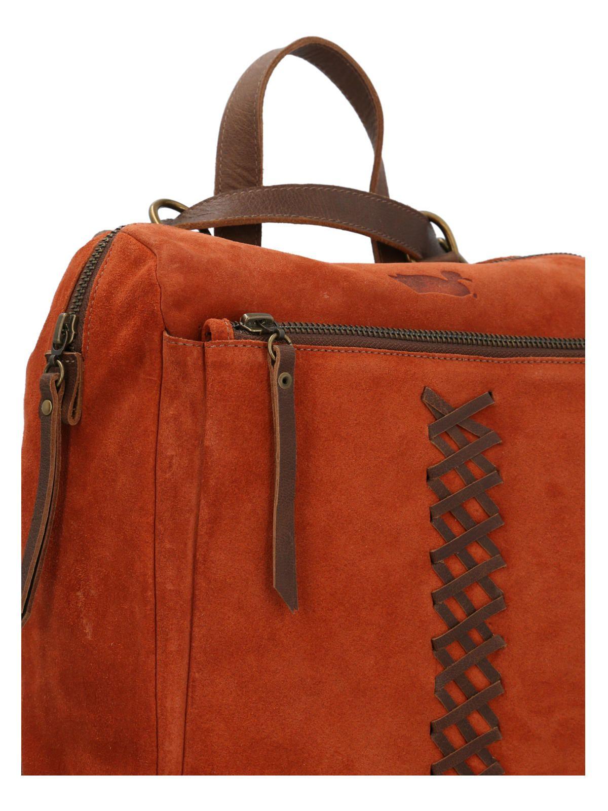 Cartera Cuero Naranja Boht Backbag Mujer-3