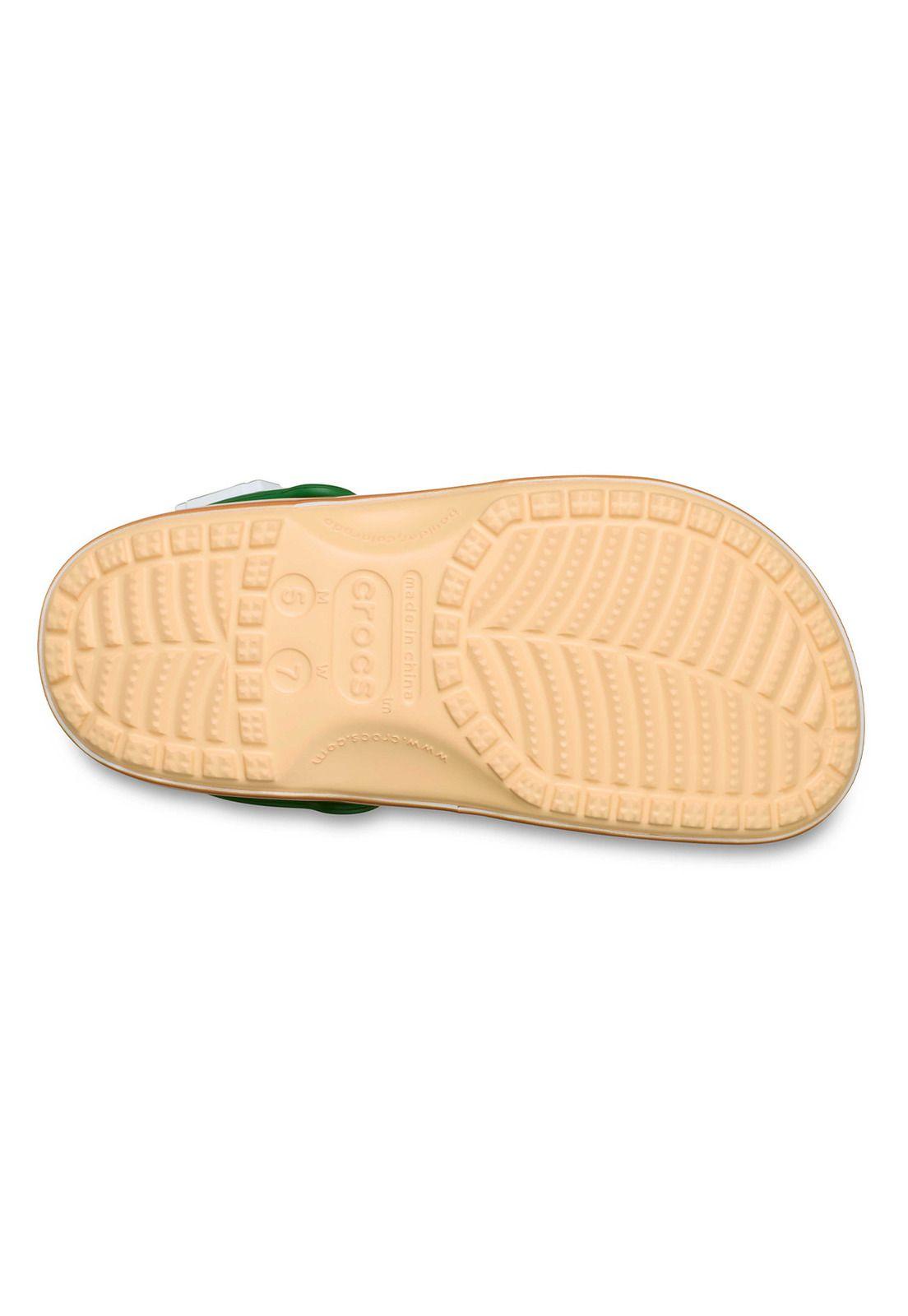 Zueco Crocs Mujer Classic Krispy Kreme Clog Café Claro-6