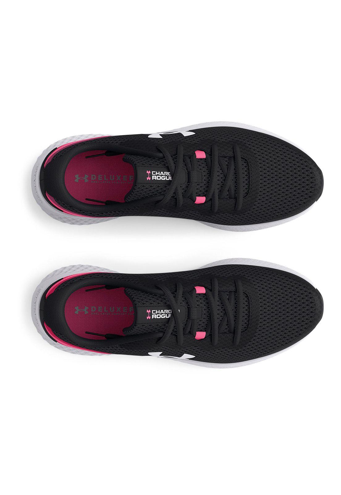 Zapatilla Mujer UA W Charged Rogue 3 Negro-3