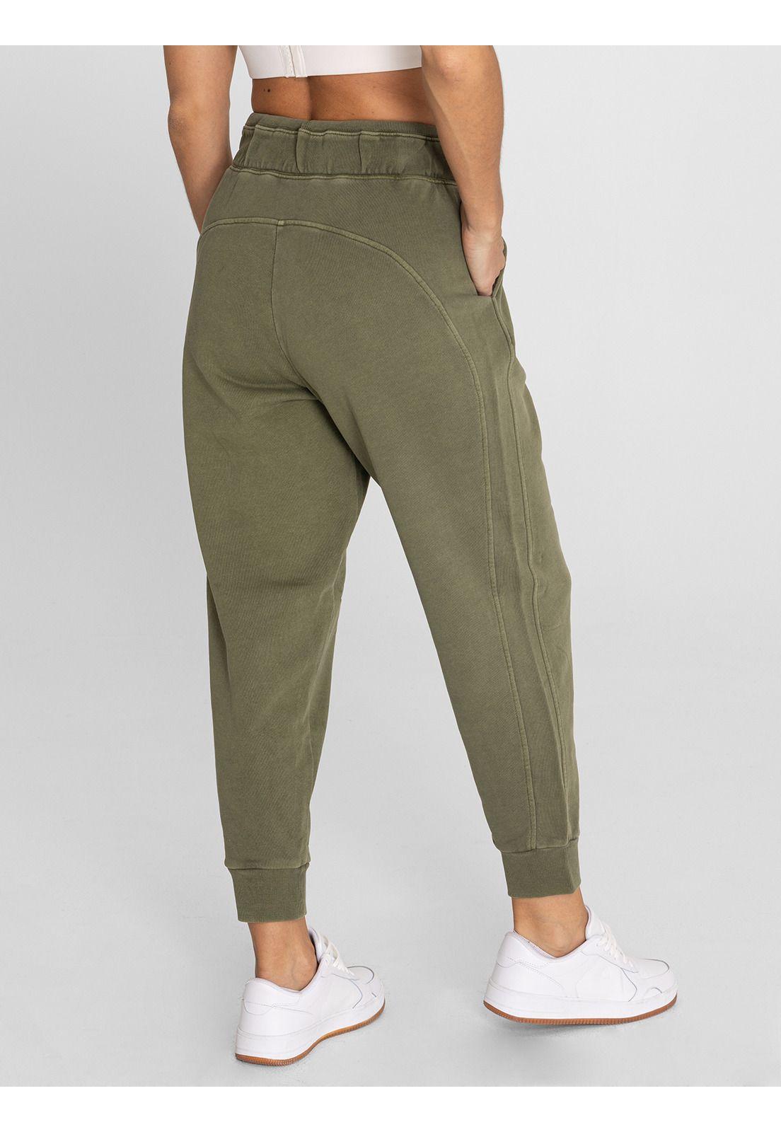 Pantalón Buzo Mujer Creta Verde Musgo-1