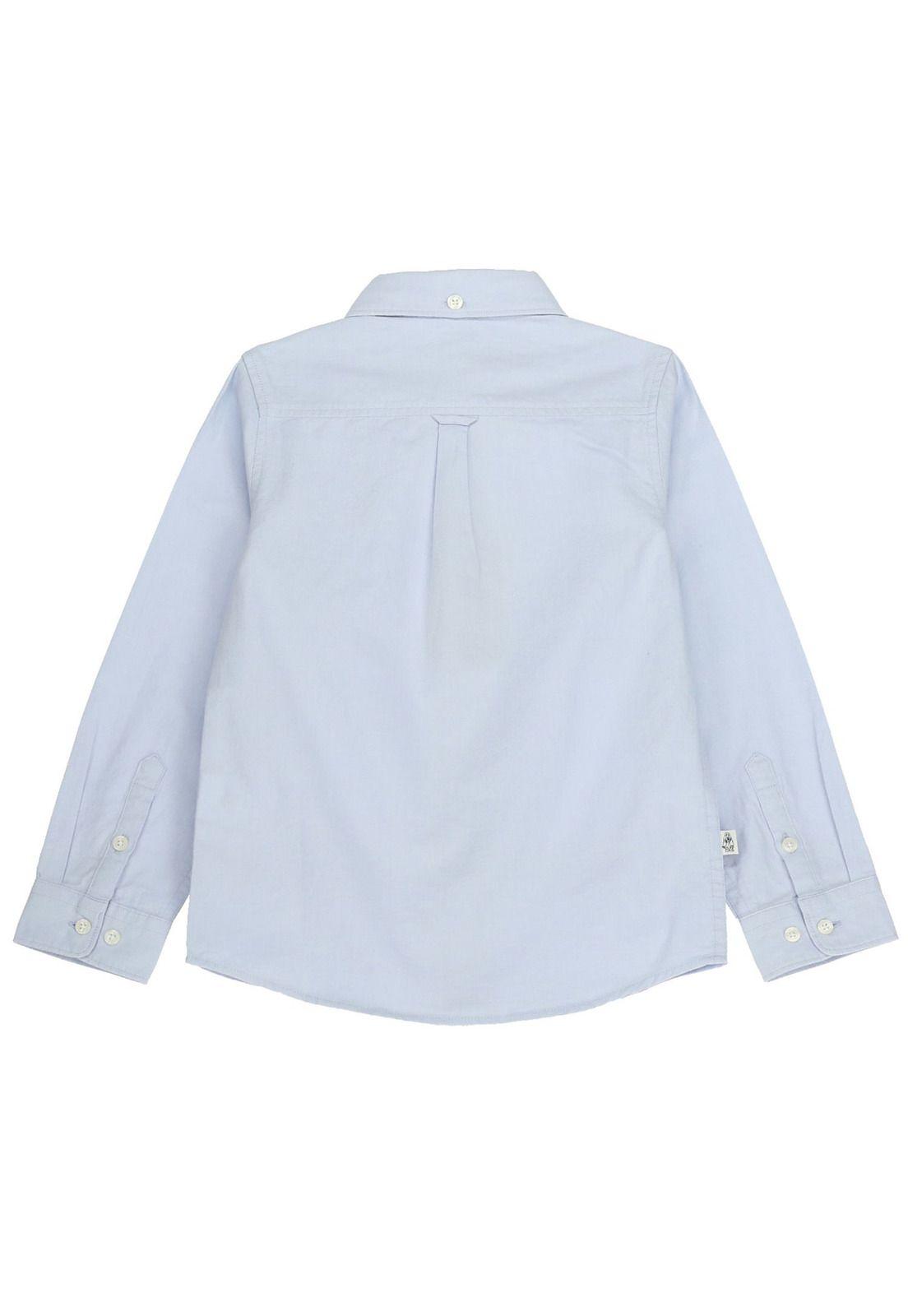 Camisa Oxford Celeste-1